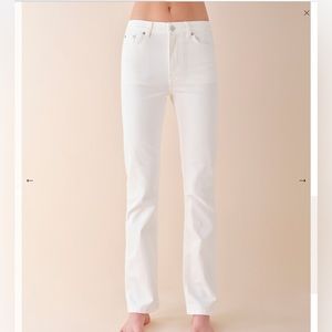 JEANERICA MW006 Midtown Straight Leg Jeans in Natural White Size 26 /32
